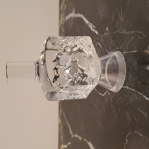 NWT Alef Judaica 100% Crystal Chanukah Dreidel Vintage 1990's & Original Box - Picture 10 of 12